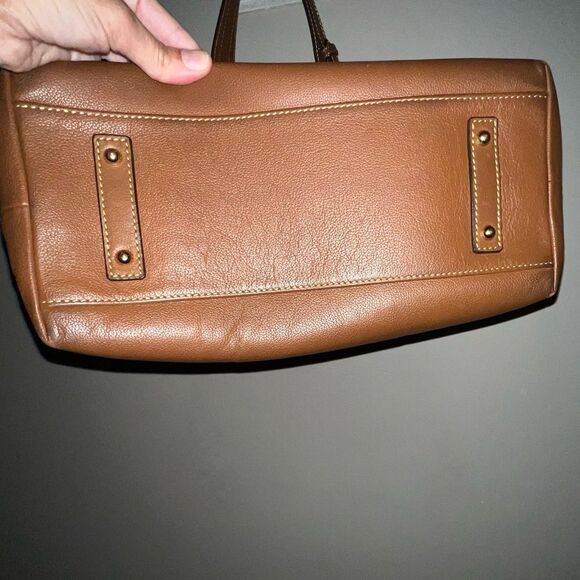 Dooney and Bourke Brown Leather Hobo Bag - Picture 11 of 15